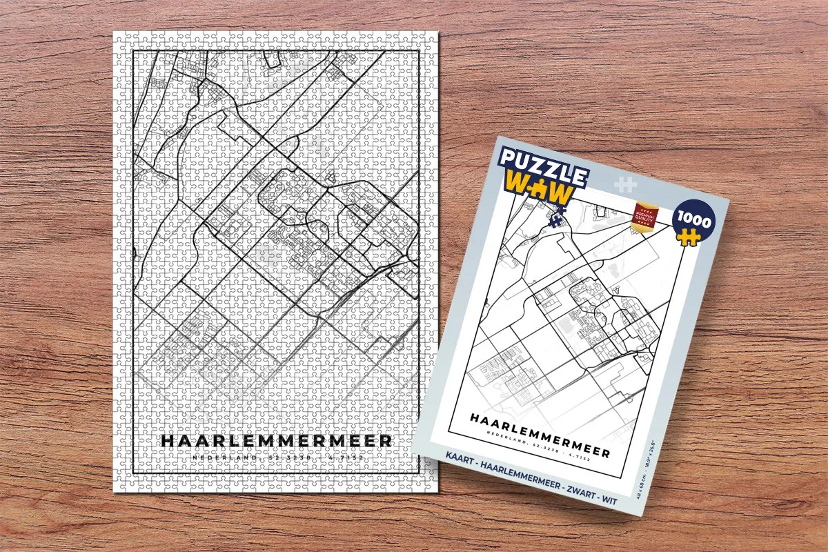 PuzzleWow Haarlemmermeer Legpuzzel 1000 Stuks - Multicolor