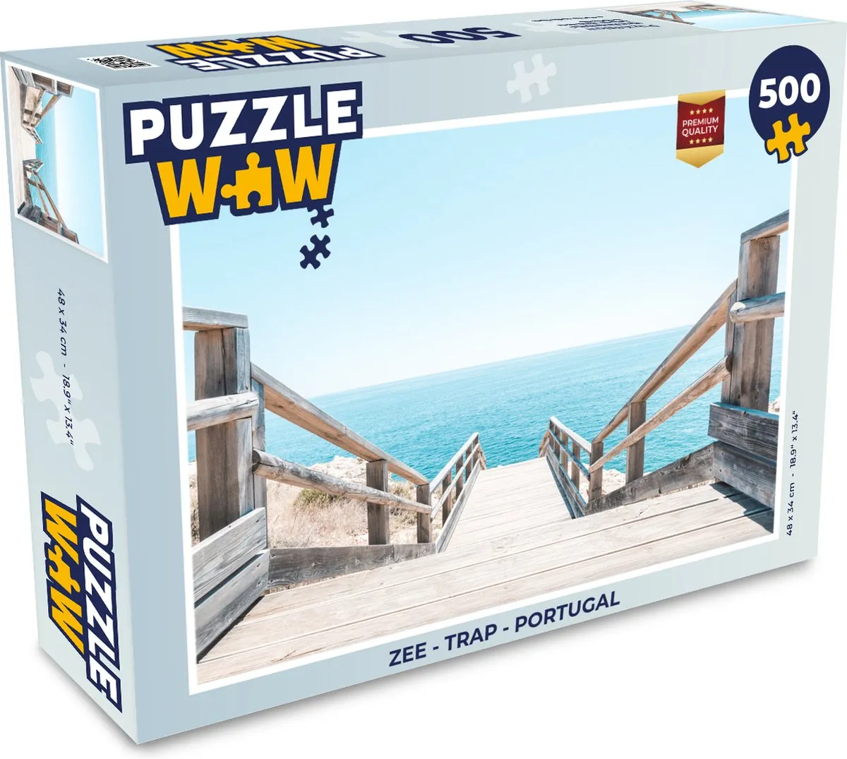 PuzzleWow Zee Trap Legpuzzel 500 Stuks