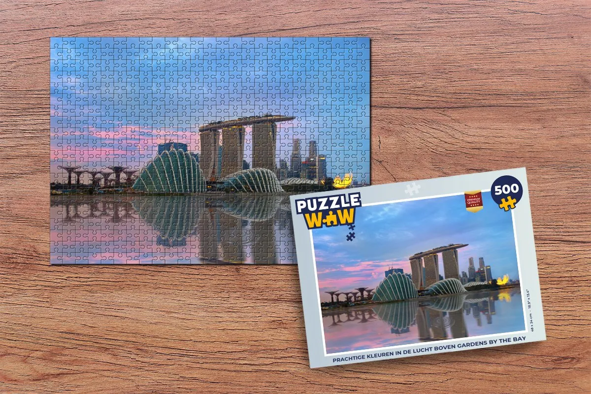 PuzzleWow Legpuzzel Gardens by the Bay 500 Stuks - Multicolor
