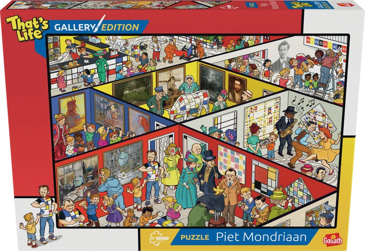 Goliath That's Life Piet Mondriaan '23 Legpuzzel 1000 Stuks
