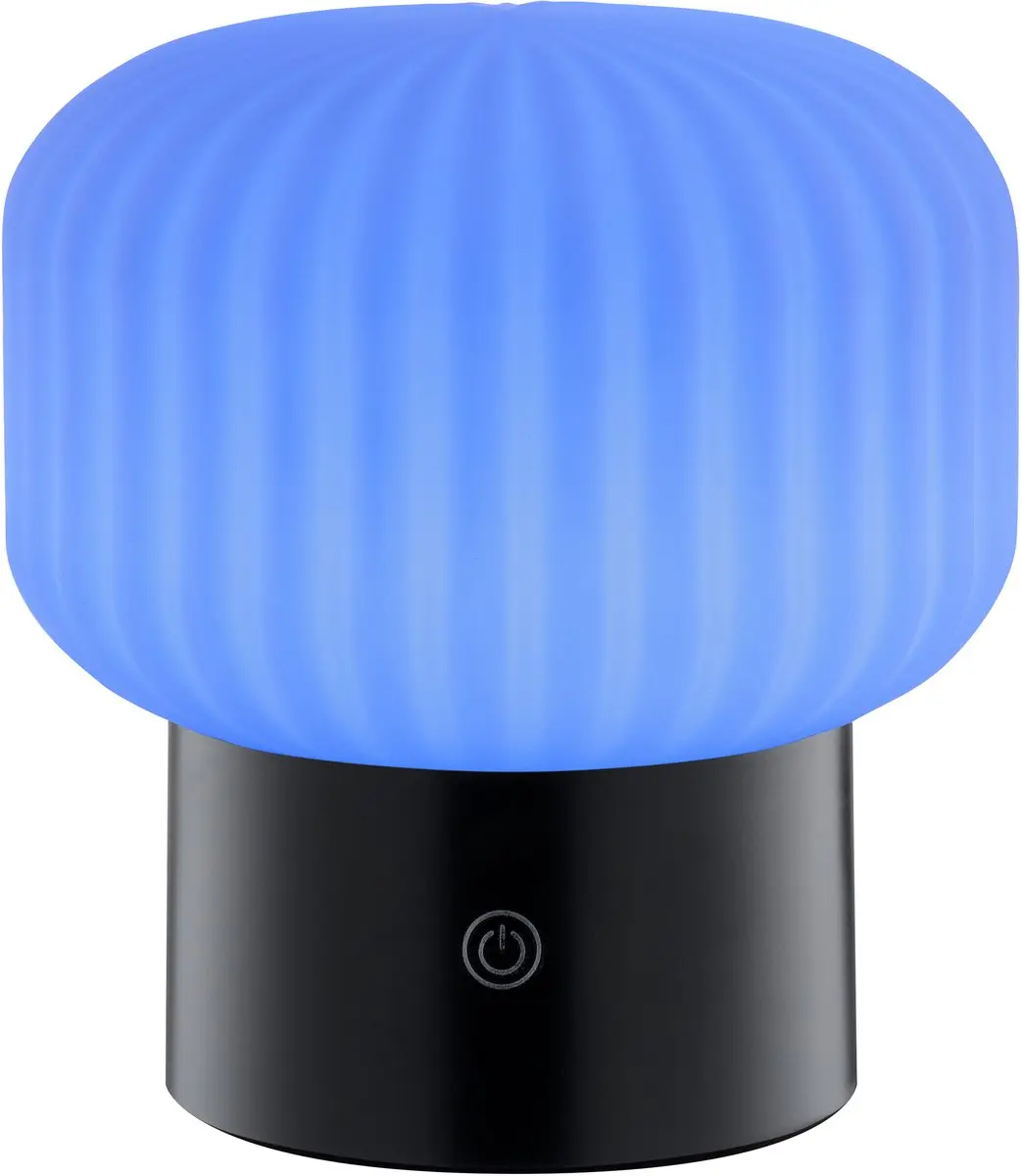 BRILLIANT Sarastro tafellamp, oplaadbaar, 14 cm, 280 lm, 2700 K, RGB, dimbaar, d
