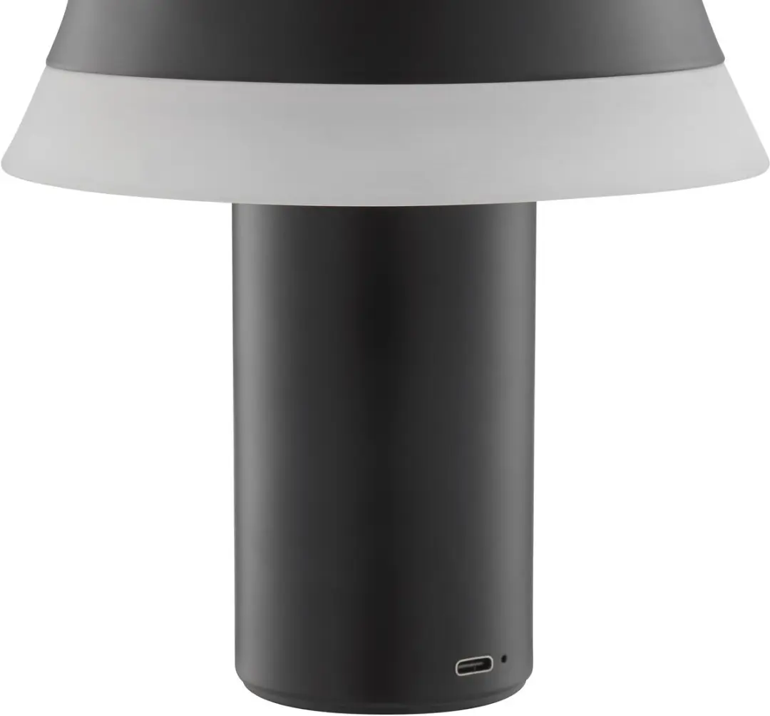 BRILLIANT Kinich LED-tafellamp, 17 cm, 240 lm, oplaadbaar via draadloos opladen