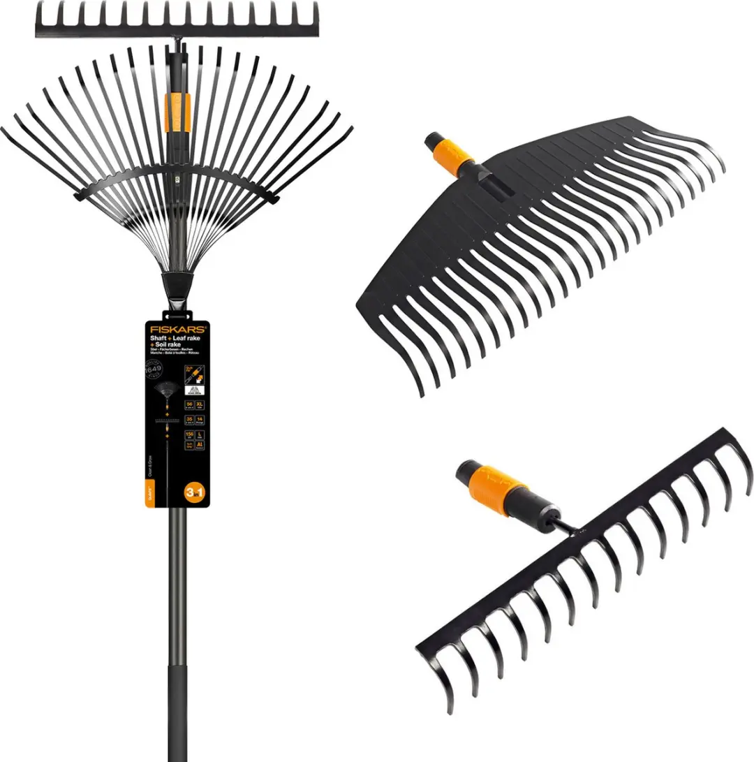 Fiskars Quikfit Tuinhark & Bladhark met Steel