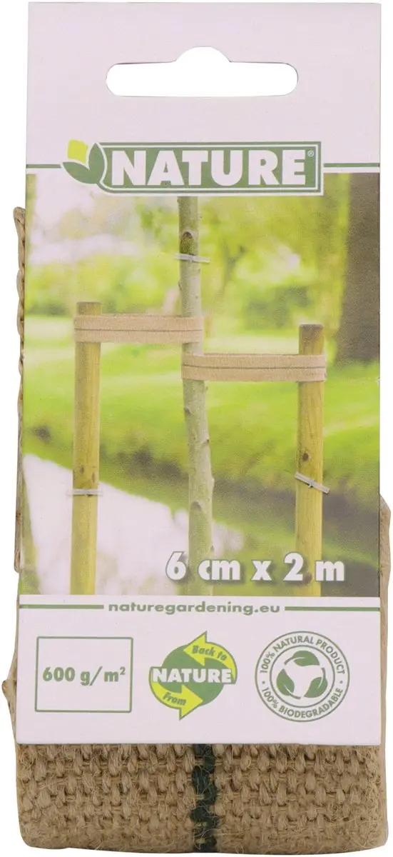 Nature Collection Boomband Jute 6cm x 200cm