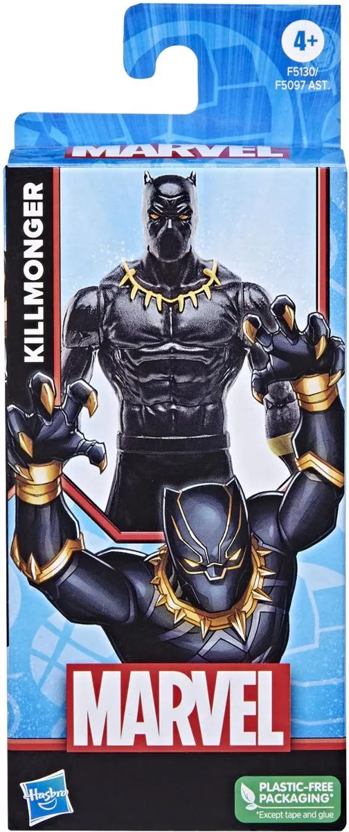 Marvel Killmonger Actiefiguur 15cm - Zwart