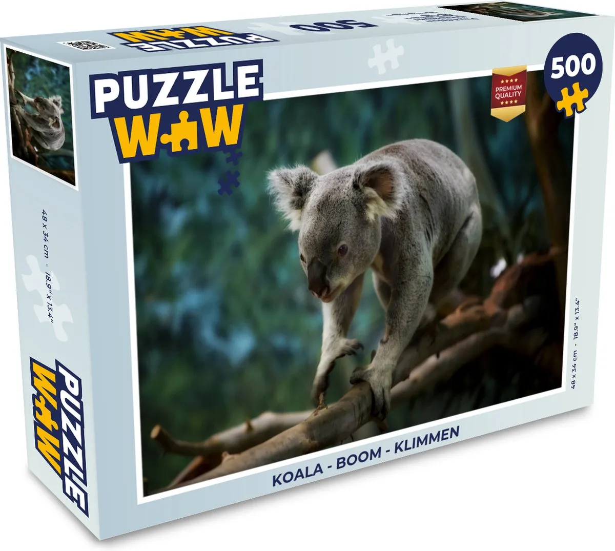PuzzleWow Koala Boom Klimmen Legpuzzel 500 Stuks