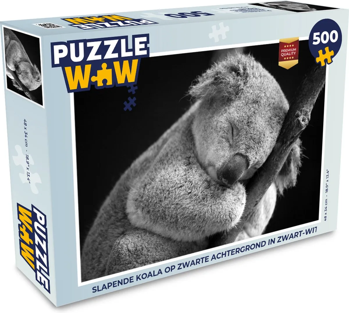 PuzzleWow Legpuzzel Slapende Koala 500 Stuks