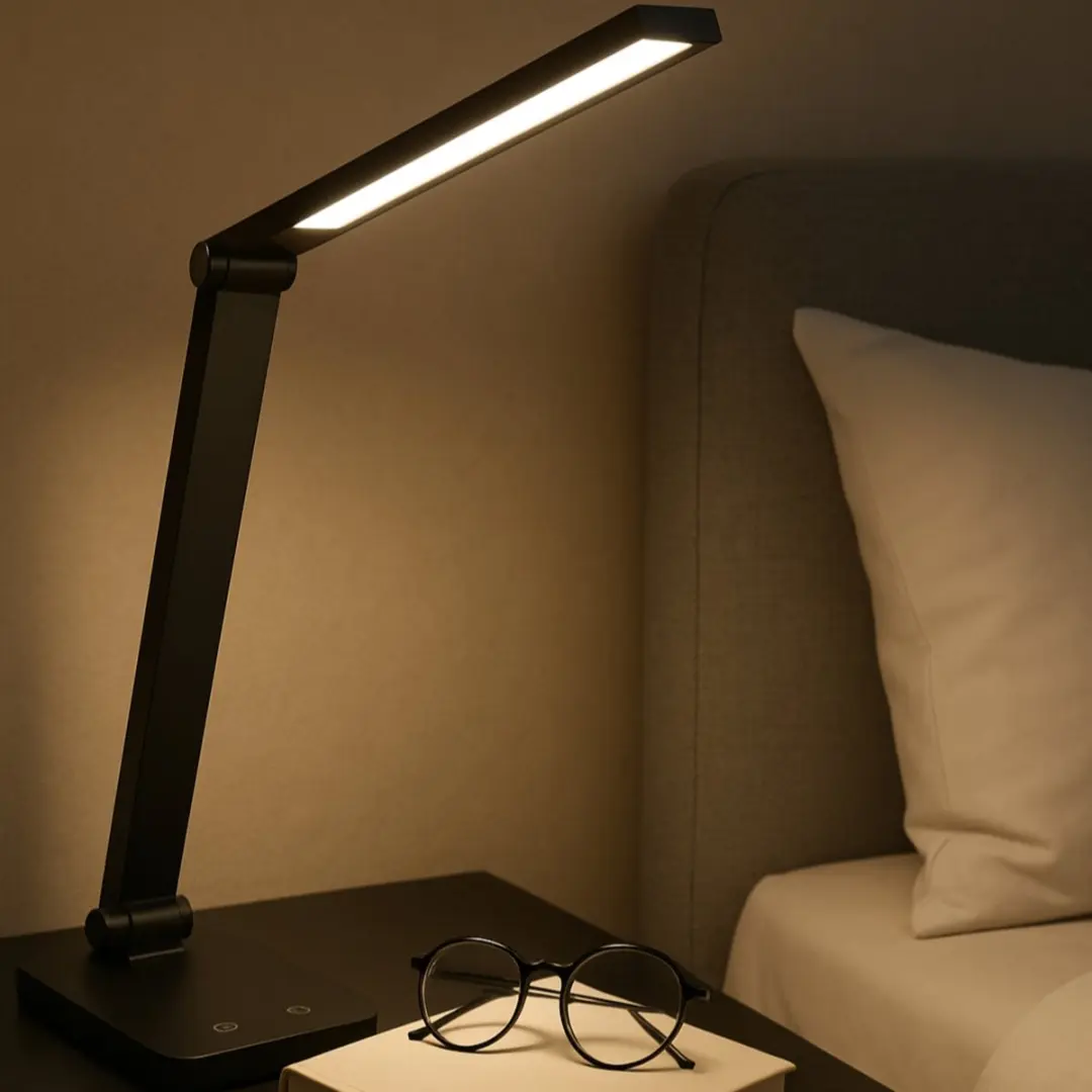 Brilliant Lomina LED-tafellamp 550lm - Zwart - afbeelding 3 van 6
