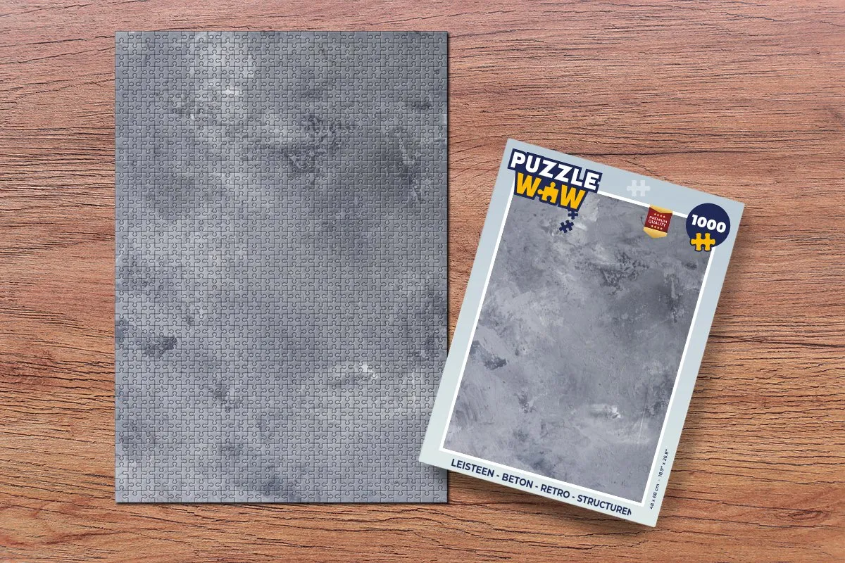 PuzzleWow Betonprint Legpuzzel 1000 Stuks - Multicolor