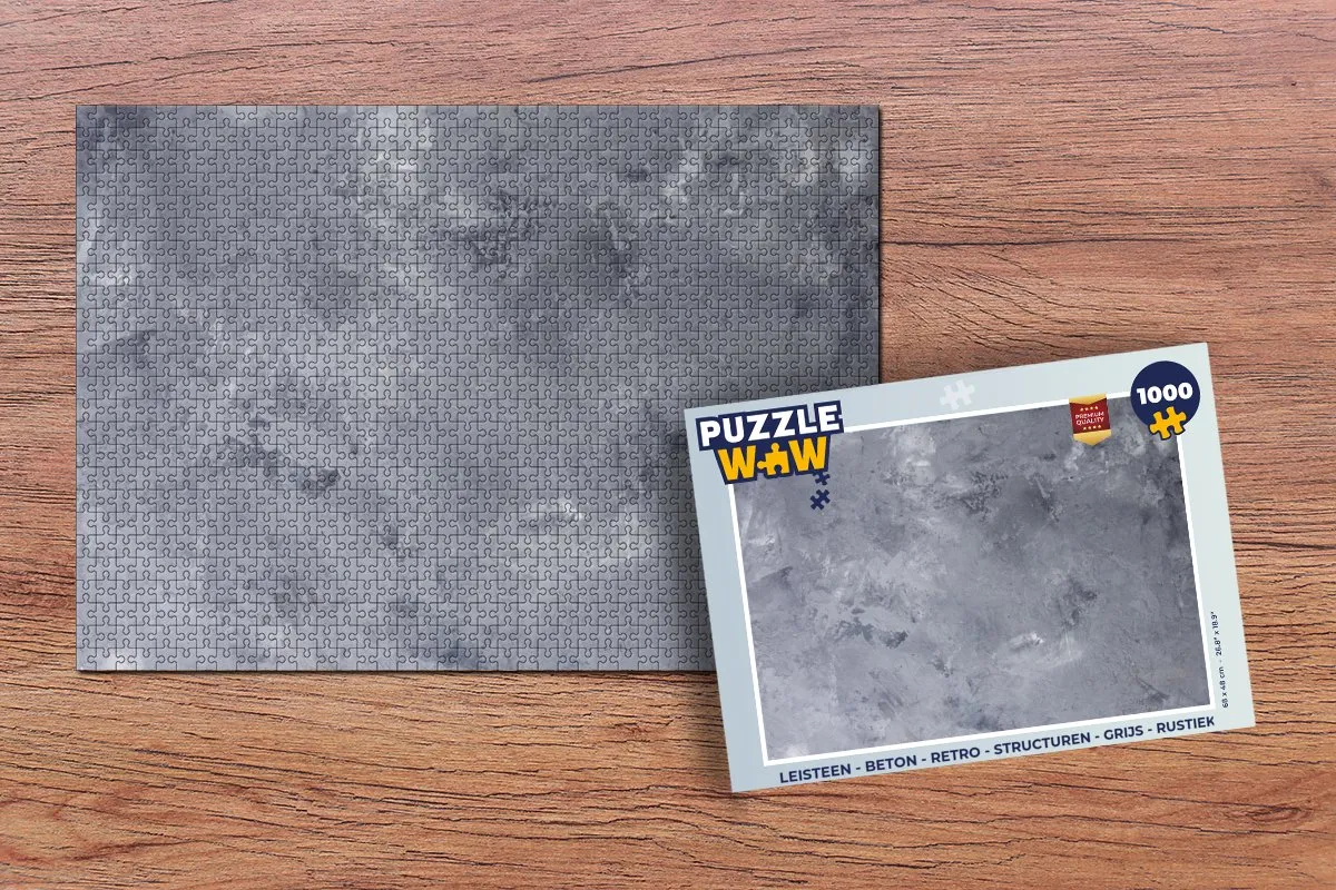 PuzzleWow Betonprint Legpuzzel 1000 Stuks - Multicolor