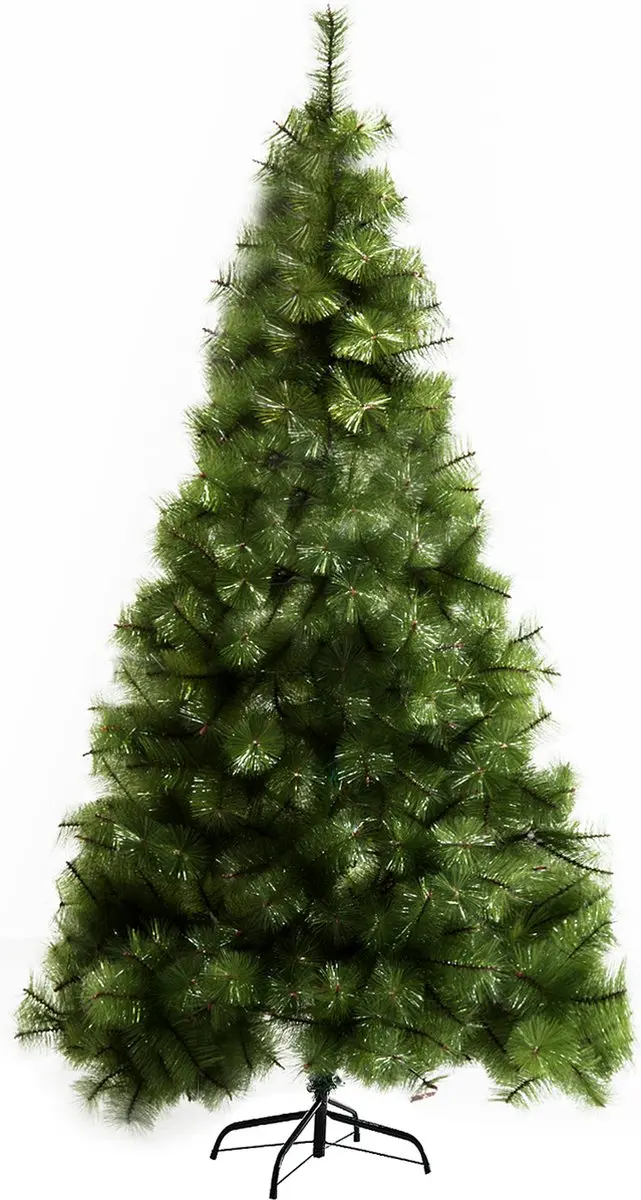 HOMCOM Christmas Tree PET, Metall Ø90 x 210H cm Grün