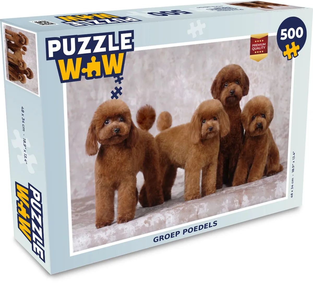 PuzzleWow Legpuzzel Poedels 500 Stuks