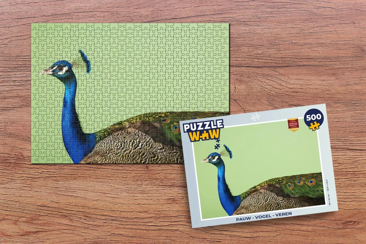 PuzzleWow Vogel Legpuzzel 500 Stuks - Multicolor