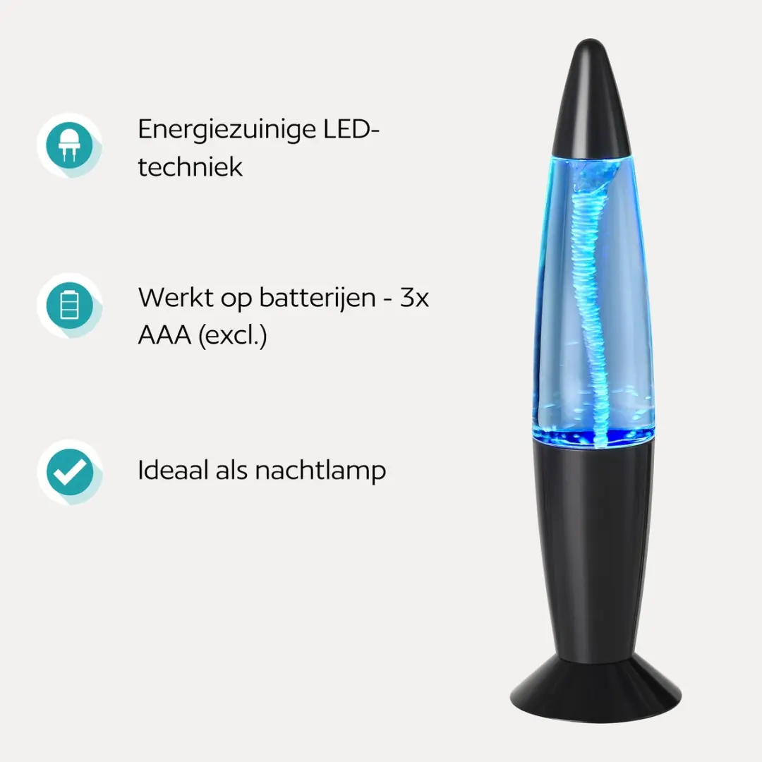 Eglo Vortex Tornado LED Tafellamp 34,5cm - Zwart/RGB - afbeelding 5 van 6