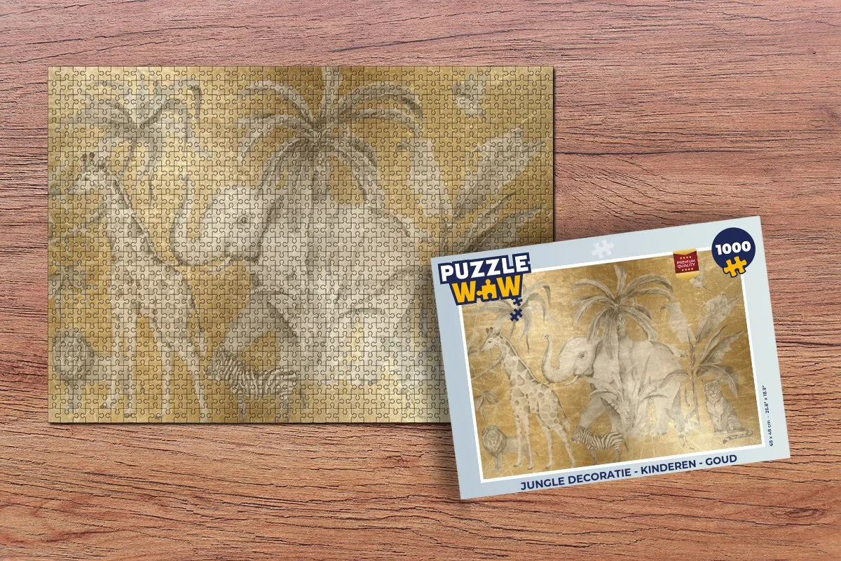 PuzzleWow Jungle Legpuzzel 1000 Stuks - Multicolor