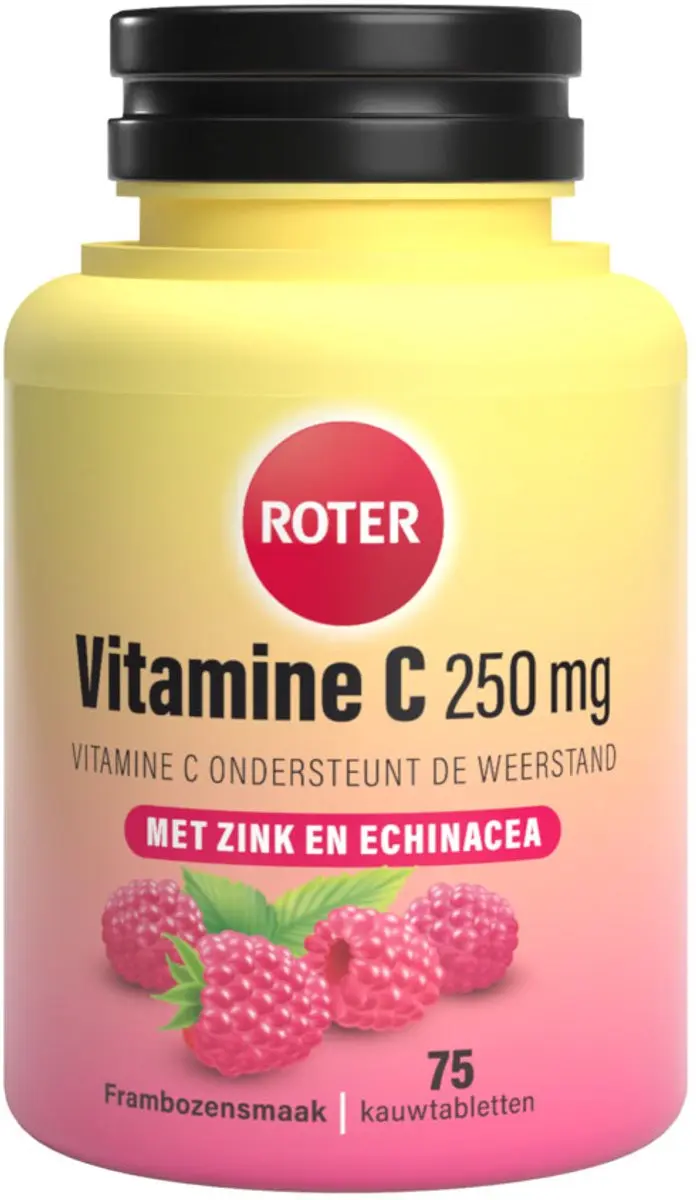 Roter Vitamine C 250mg Framboos Kauwtabletten - 300g