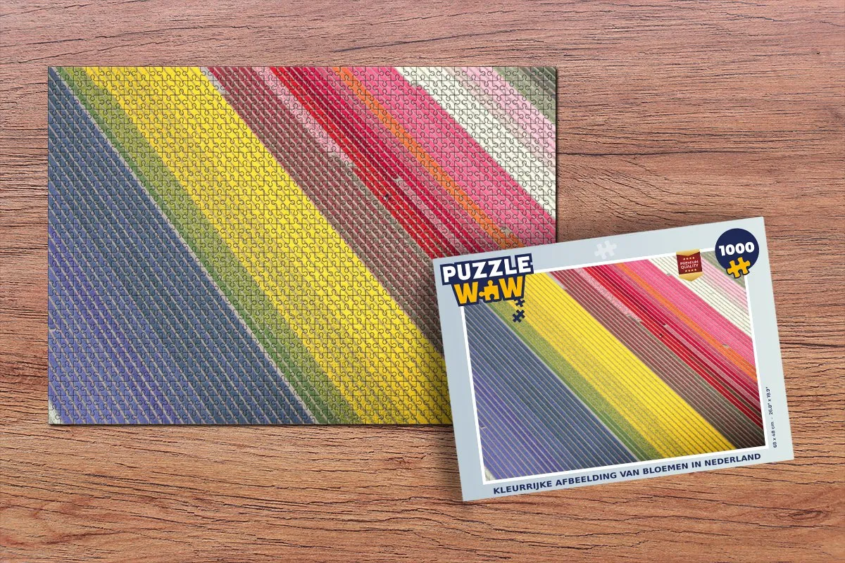 PuzzleWow Bloemenlegpuzzel 1000 Stuks - Multicolor