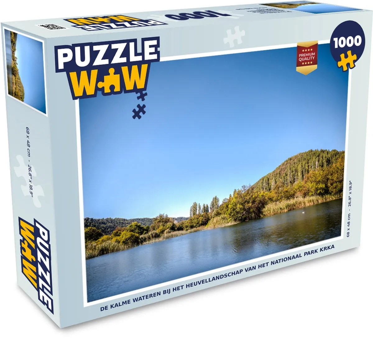 PuzzleWow Legpuzzel Krka Nationaal Park 1000 Stuks - Multicolor