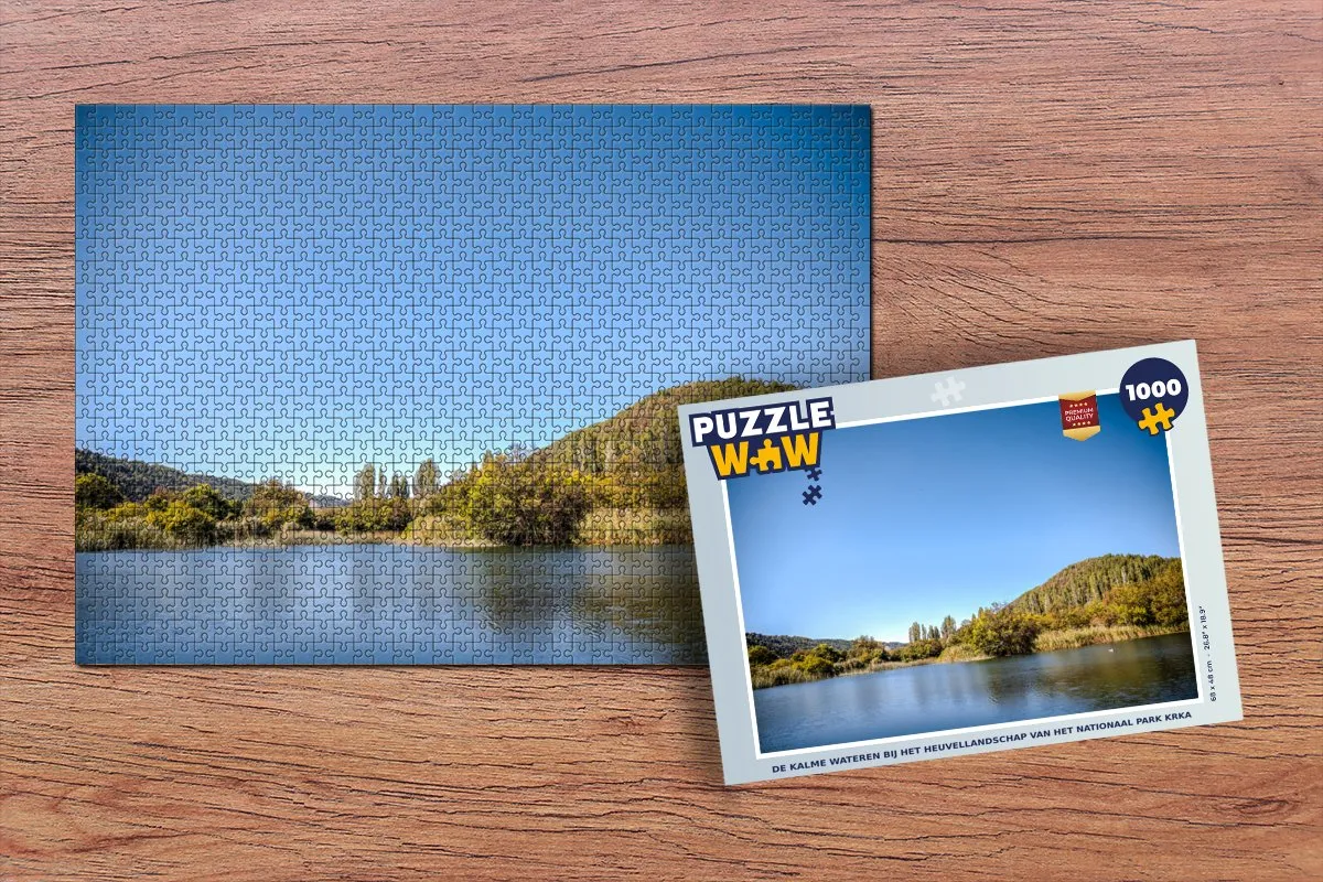 PuzzleWow Legpuzzel Krka Nationaal Park 1000 Stuks - Multicolor