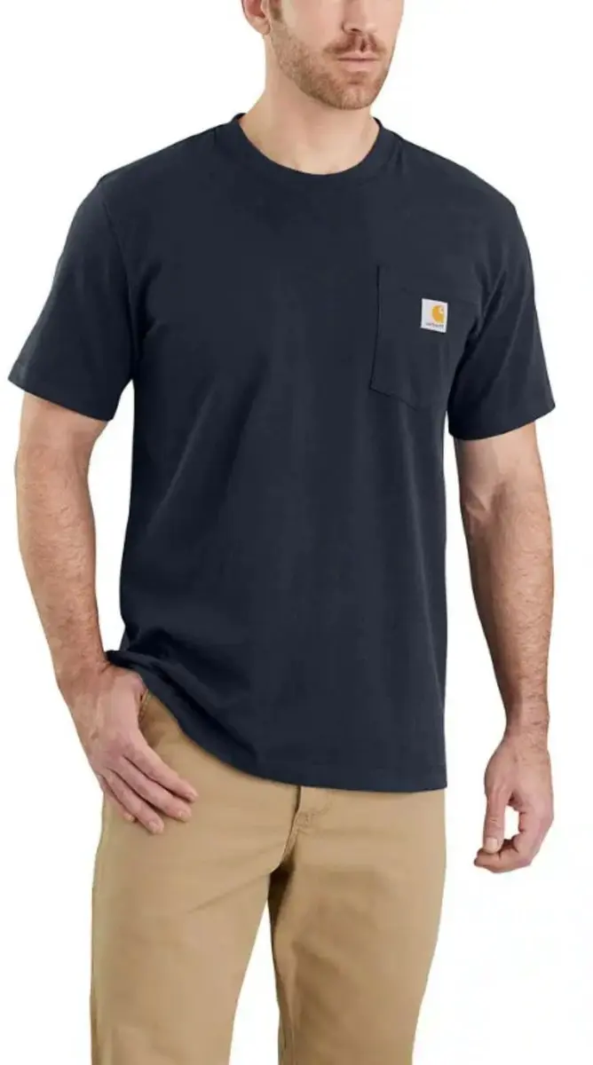 Carhartt 103296 Workwear Pocket T-Shirt XL Navy - afbeelding 6 van 6