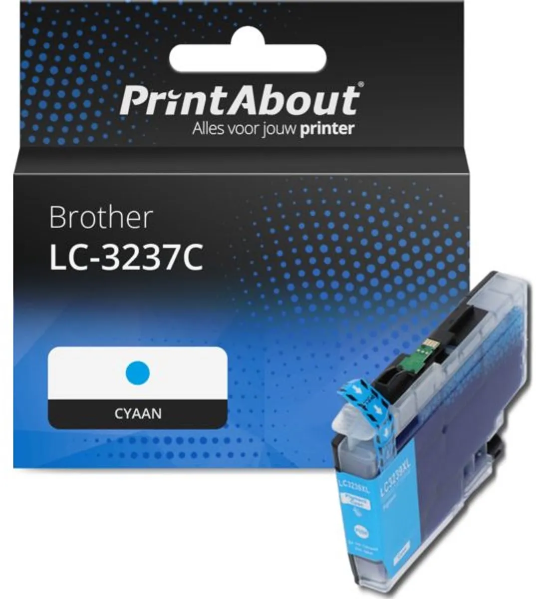 PrintAbout LC-3237C Inktcartridge Cyaan - o.a. Brother DCP J135W