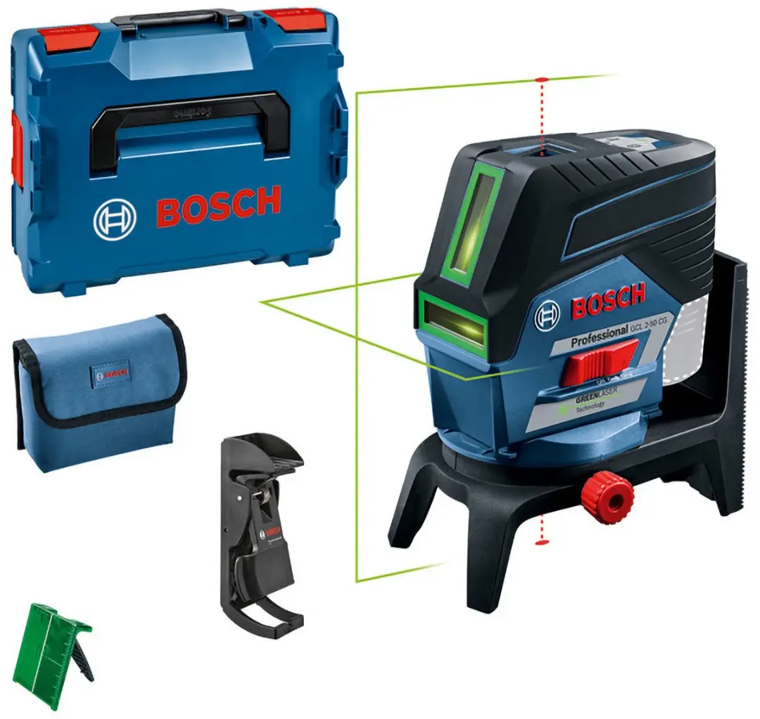 Bosch Professional GCL 2-50 CG Kruislijnlaser - Groen 12V - L-Boxx - afbeelding 2 van 6