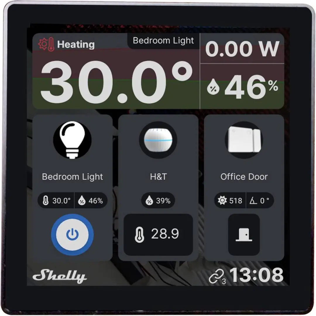 Shelly 302-3545 Wanddisplay Android WLAN - Zwart - afbeelding 4 van 4