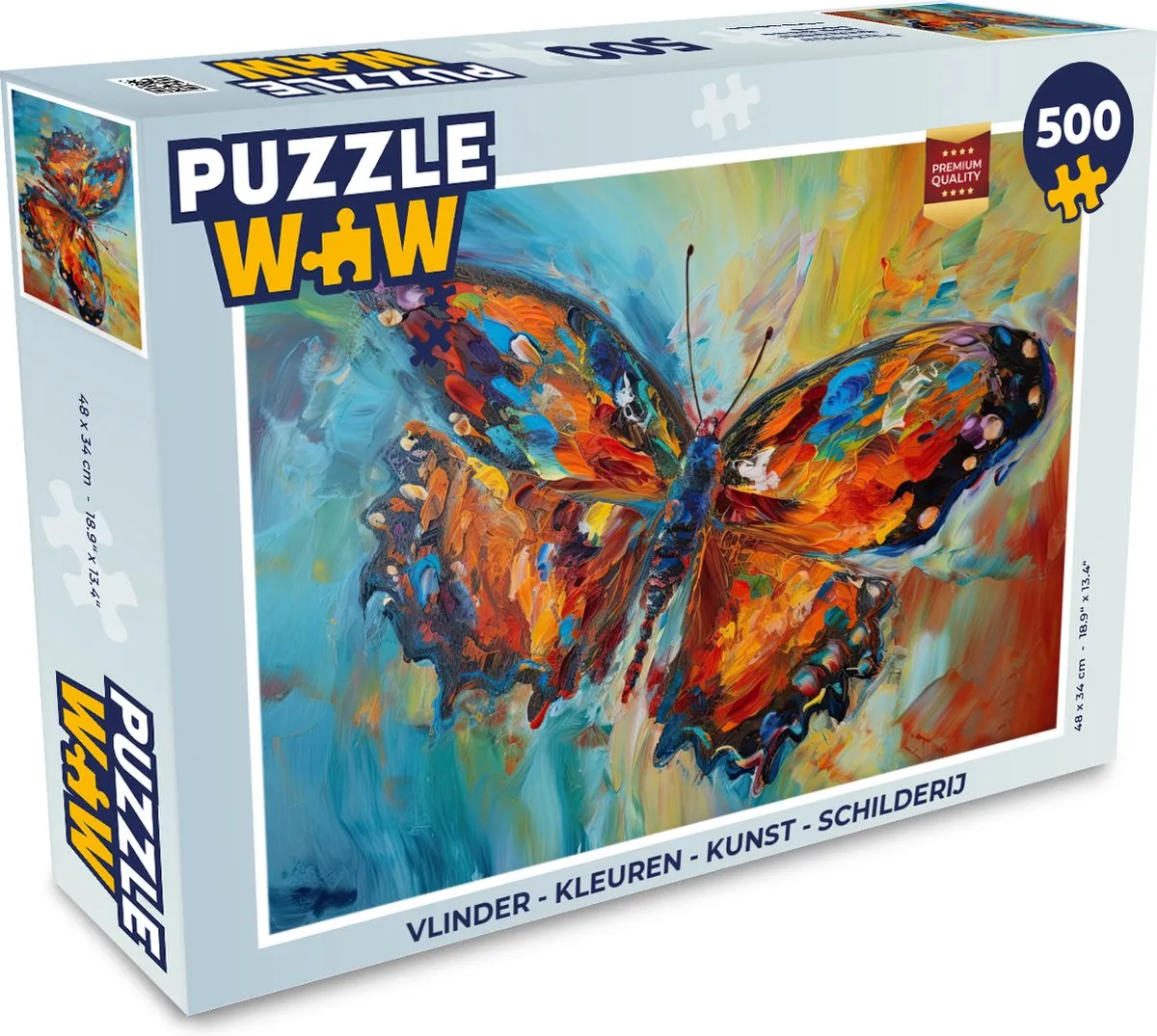 PuzzleWow Vlinder Legpuzzel 500 Stuks