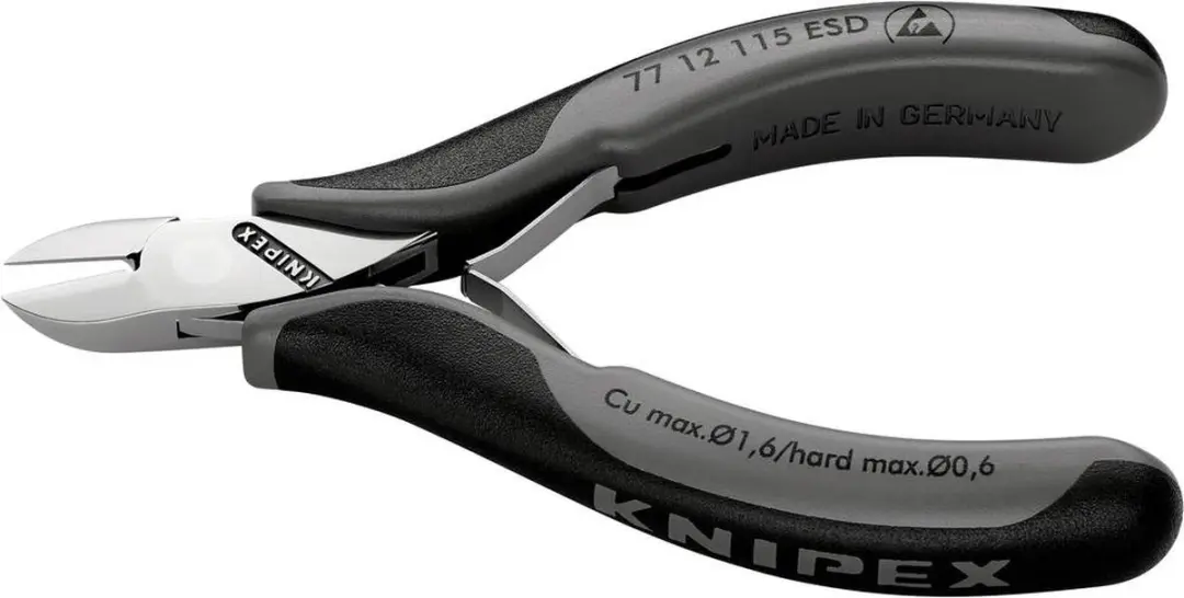 Knipex 77 12 115 ESD Zijsnijtang 115mm - ESD - afbeelding 4 van 6