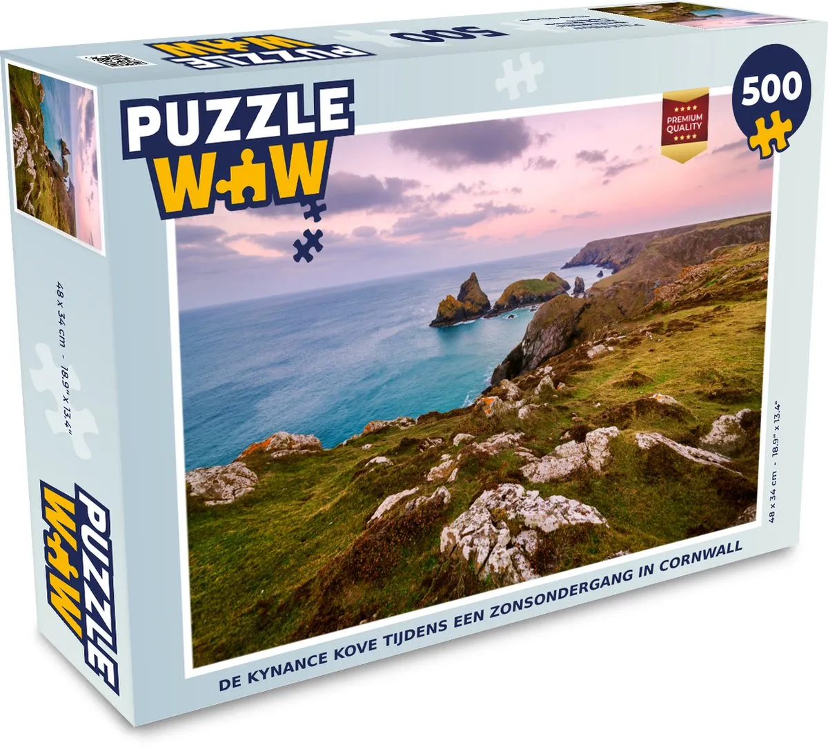 PuzzleWow Legpuzzel De Kynance Kove Cornwall 500 Stuks
