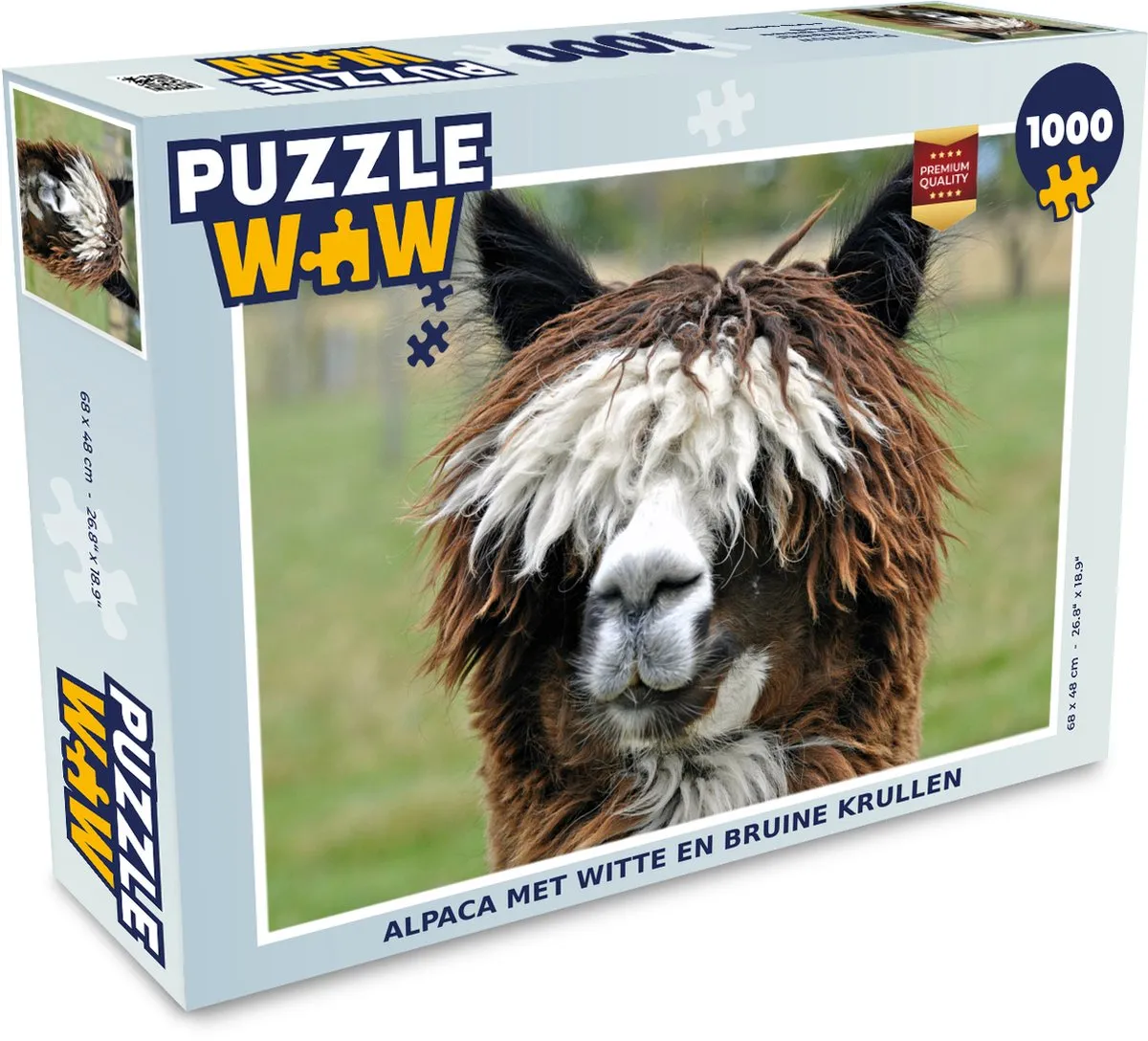 PuzzleWow Alpaca Legpuzzel 1000 Stuks