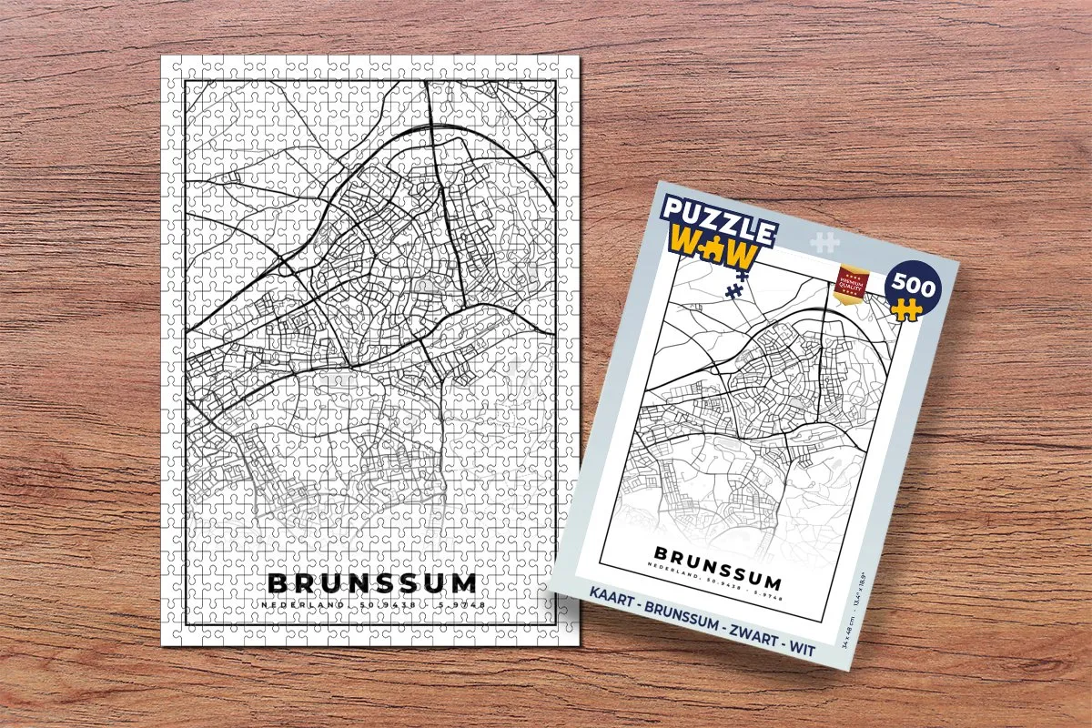 PuzzleWow Brunssum Legpuzzel 500 Stuks - Multicolor