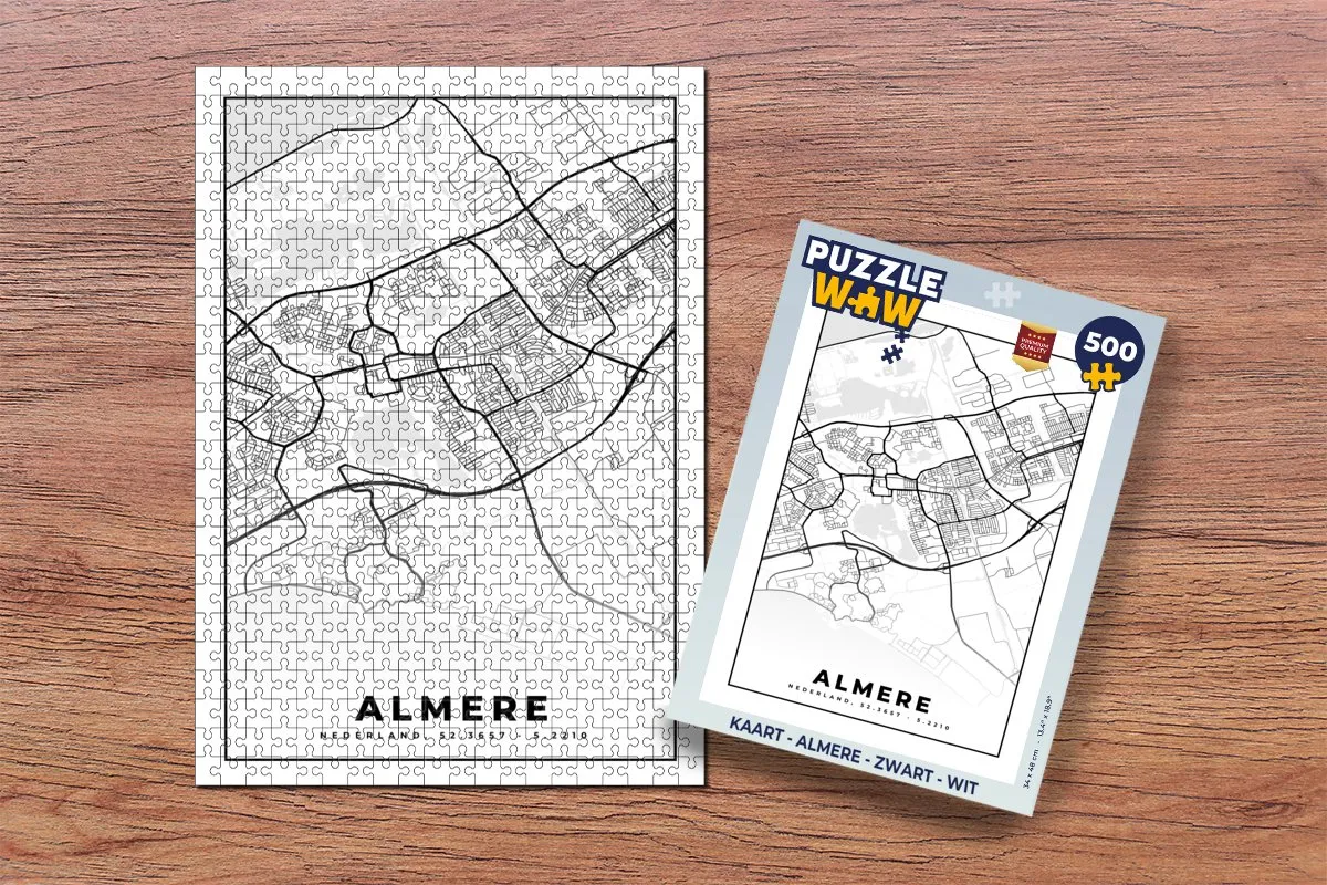 PuzzleWow Almere Legpuzzel 500 Stuks - Multicolor