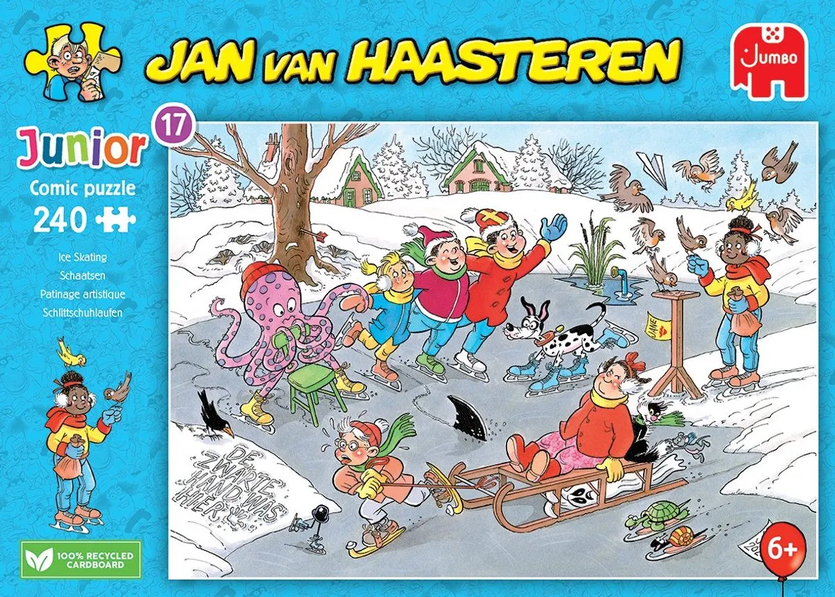 Jumbo Jan van Haasteren Junior Schaatsen - 240 Stukken - Meerkleurig