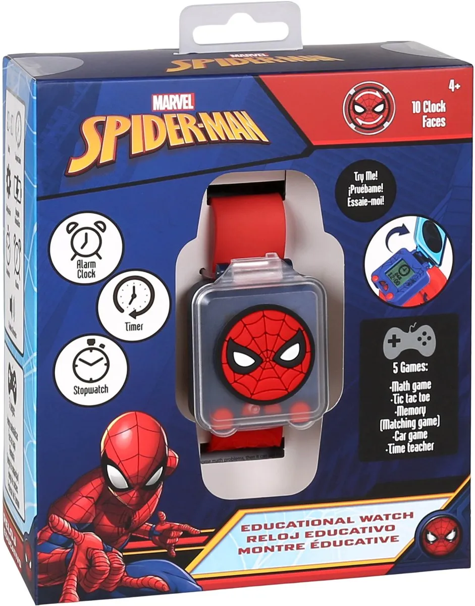 Marvel Spider-Man Educatief Horloge - Spelletjes