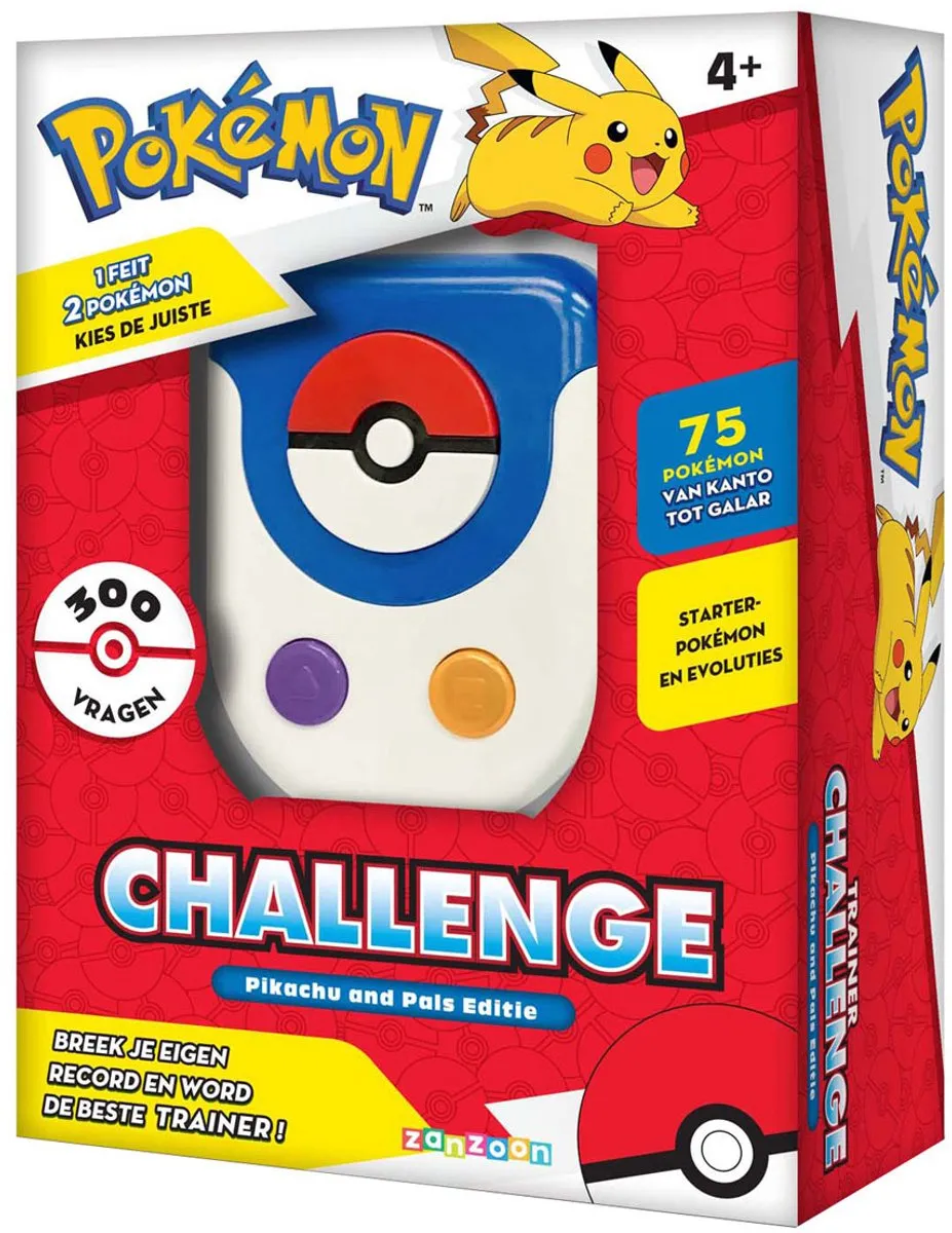Pokémon Trainer Challenge Raadspel - 300 Vragen - 75 Pokémon