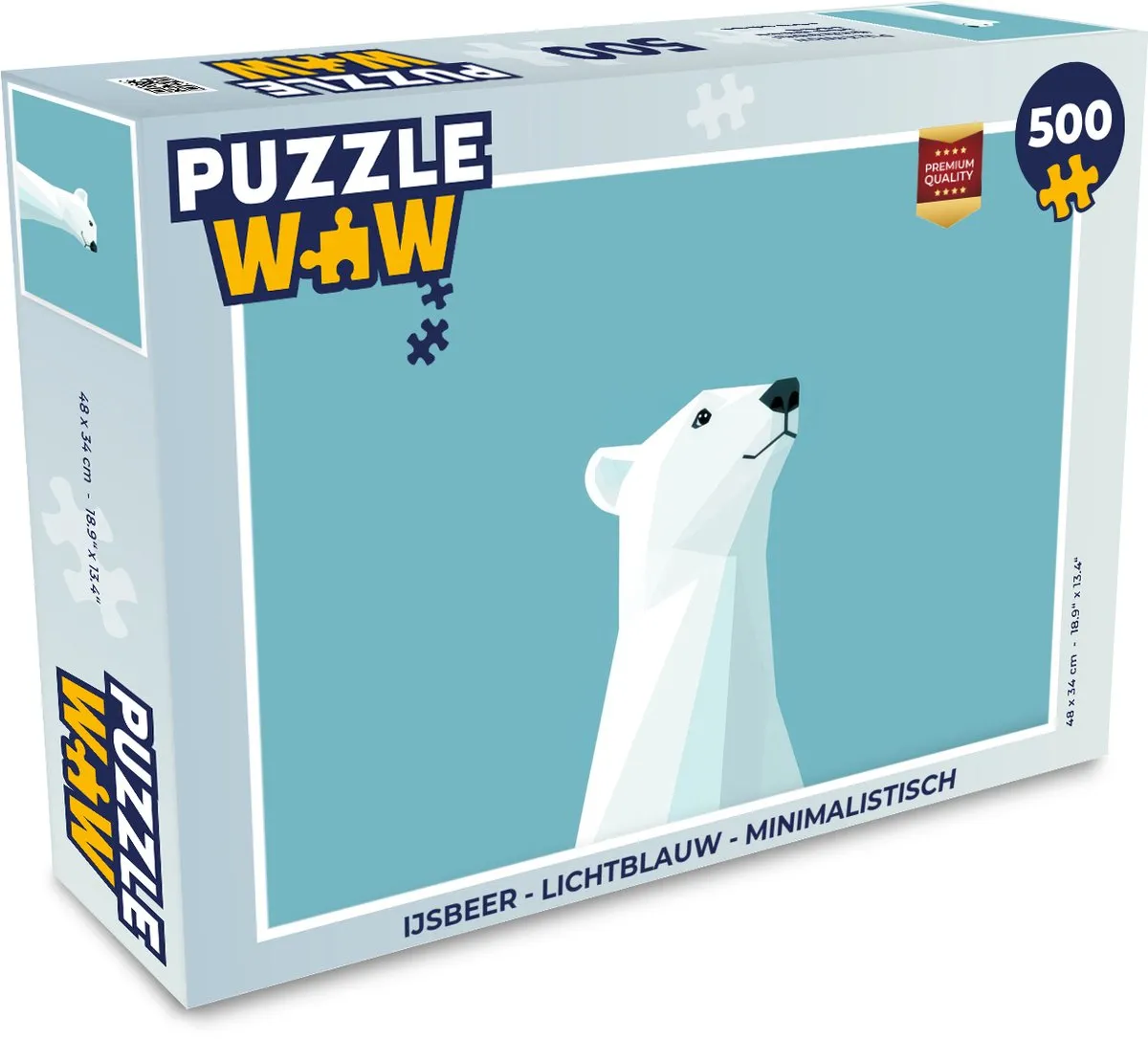 PuzzleWow IJsbeer Legpuzzel 500 Stuks