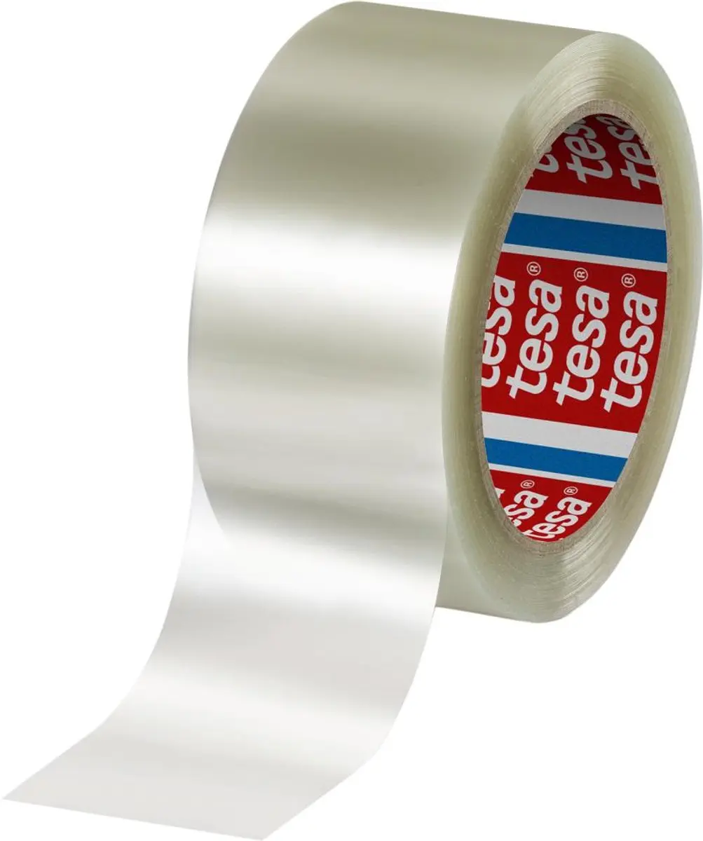 Tesa 60412 PET-pakband 50mm x 66m - Transparant - afbeelding 3 van 3