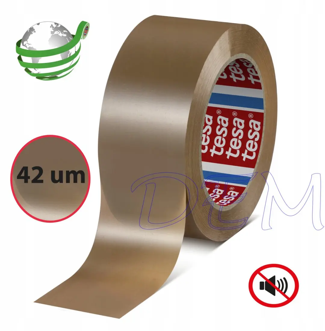 Tesa Bruine PET-verpakkingstape 50mm x 100m