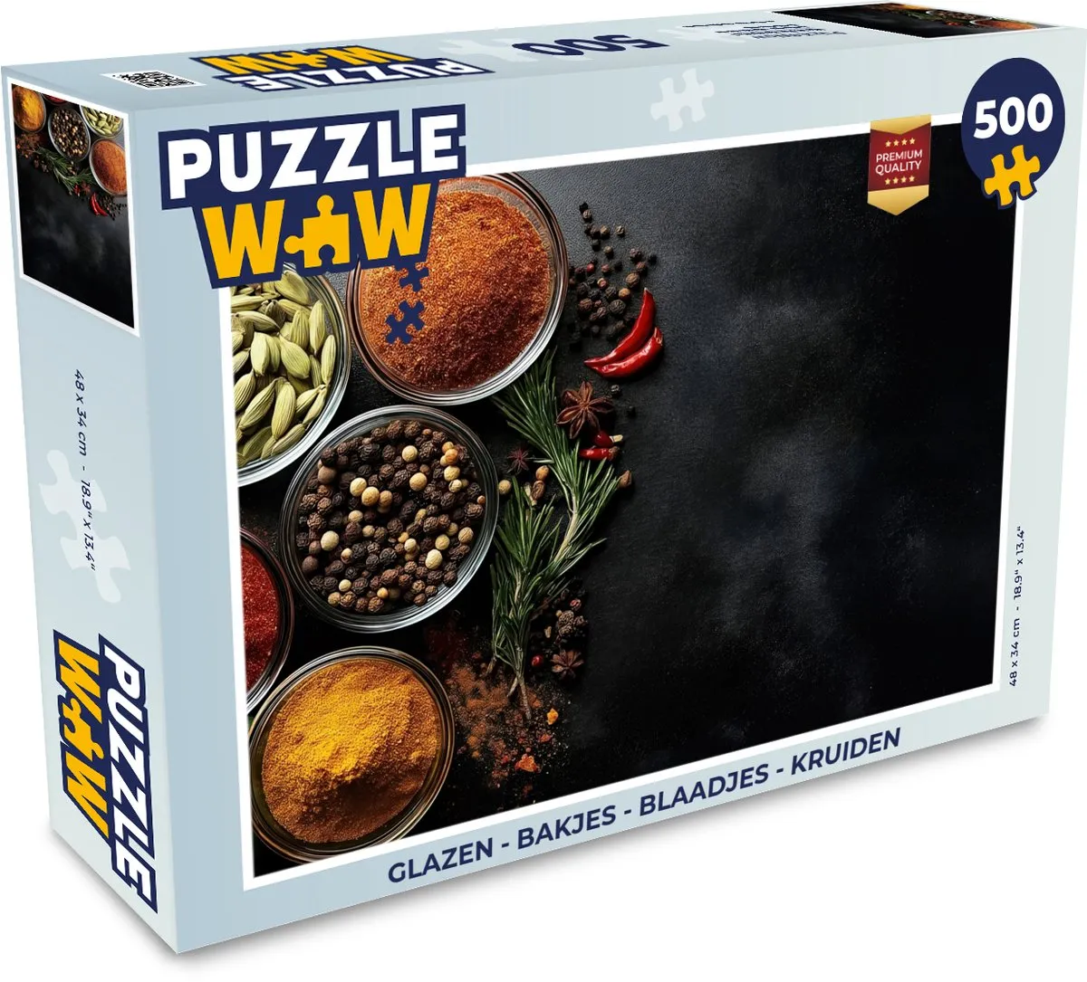 PuzzleWow Kruidenpuzzel 500 Stuks