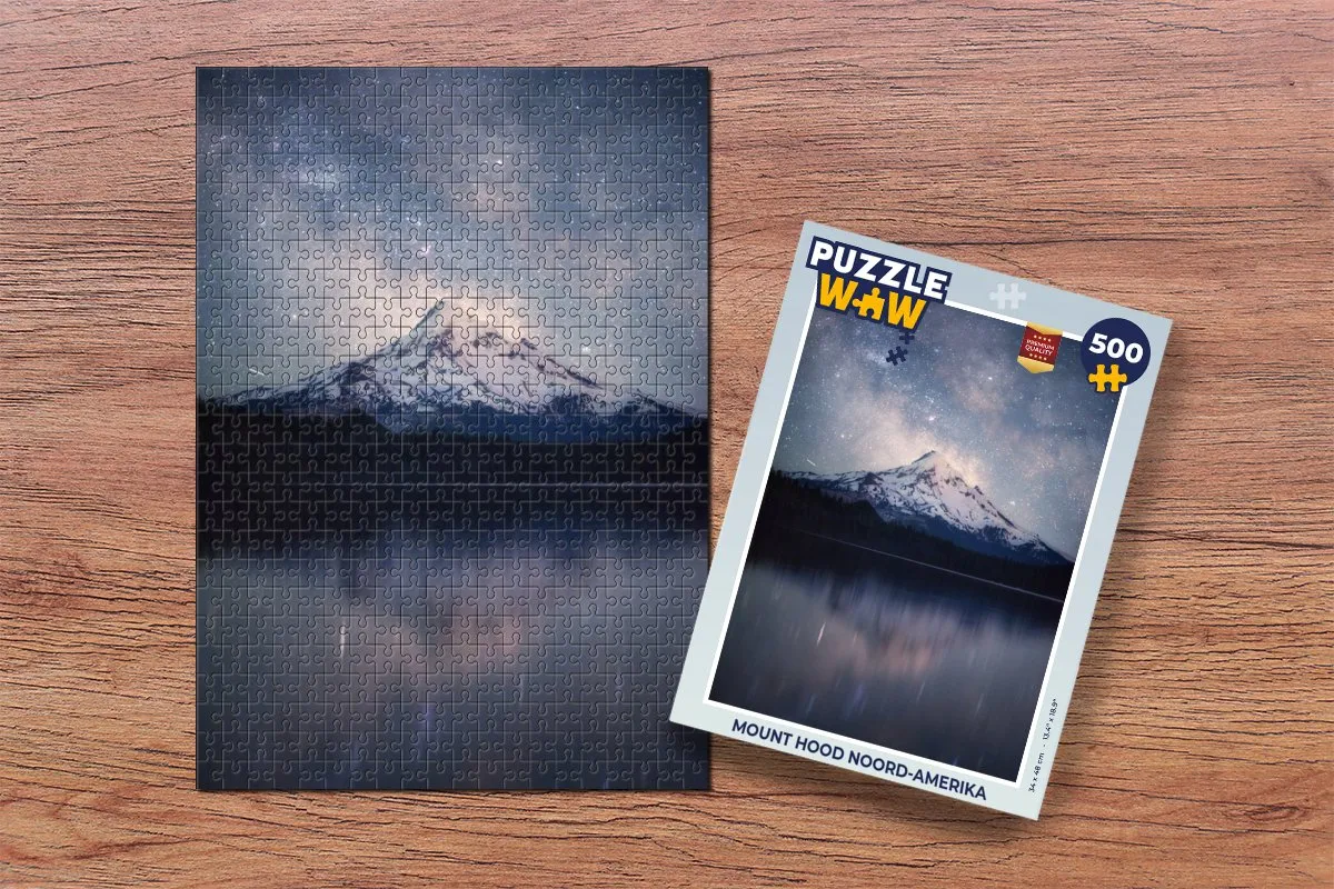 PuzzleWow Mount Hood Noord-Amerika Legpuzzel 500 Stuks - Multicolor