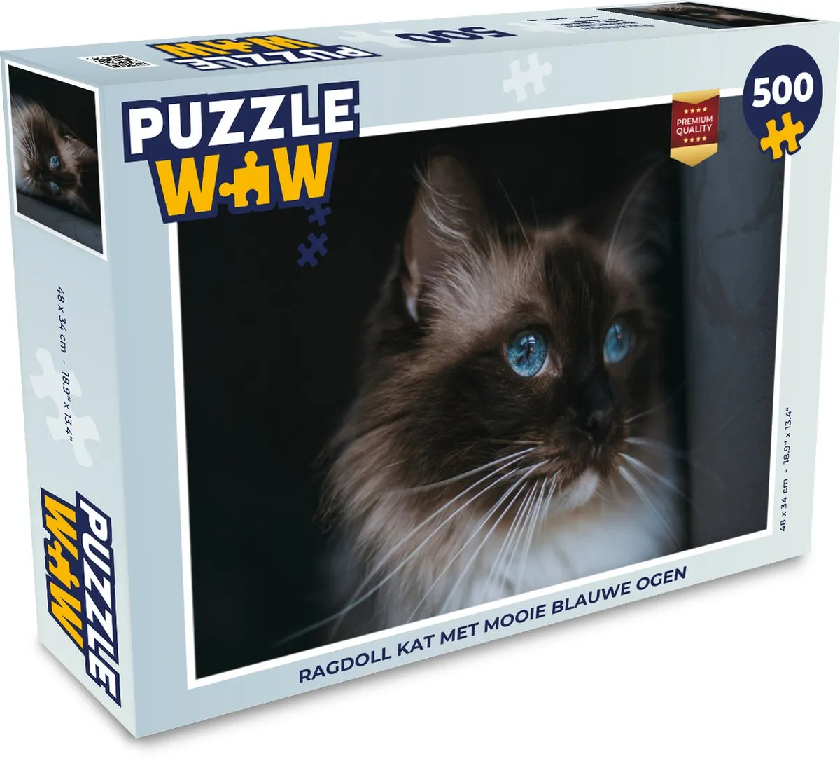 PuzzleWow Ragdoll Kat Legpuzzel 500 Stuks