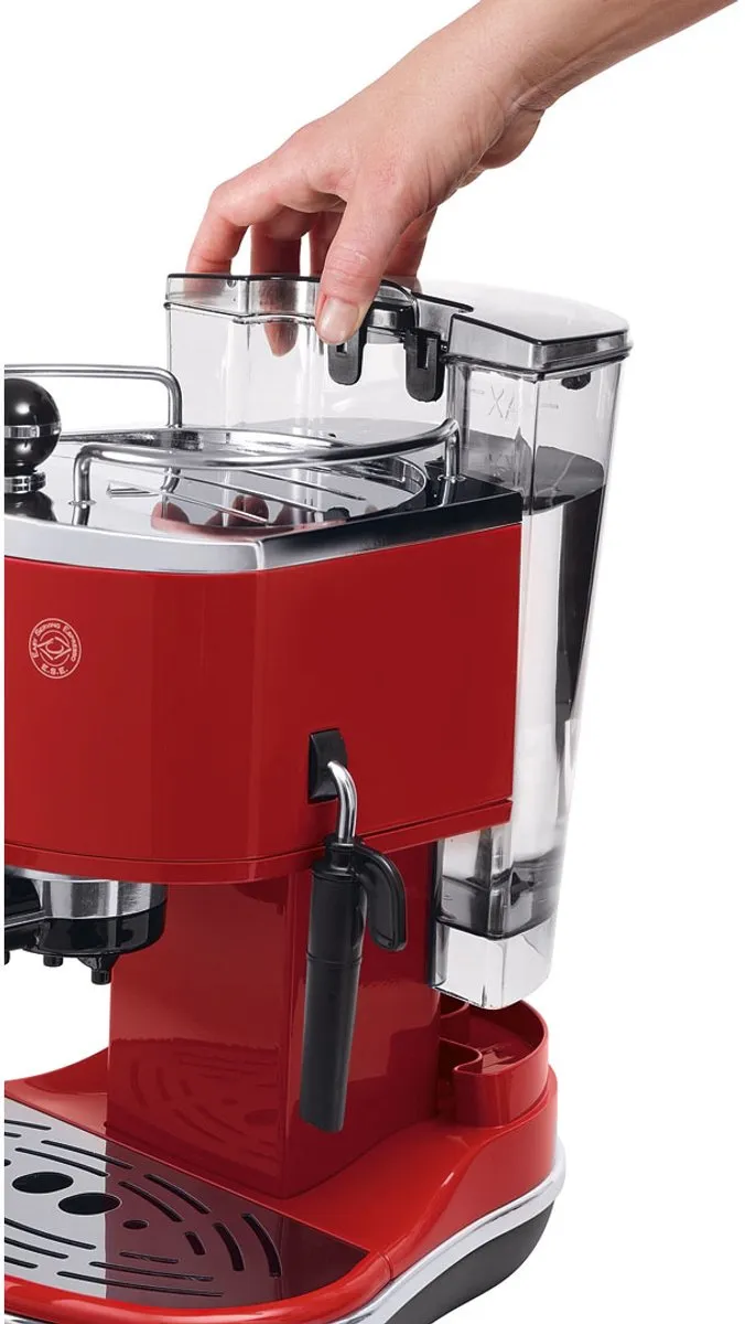 De'Longhi Icona Vintage ECOV311.R Espressomachine - Rood - afbeelding 6 van 6