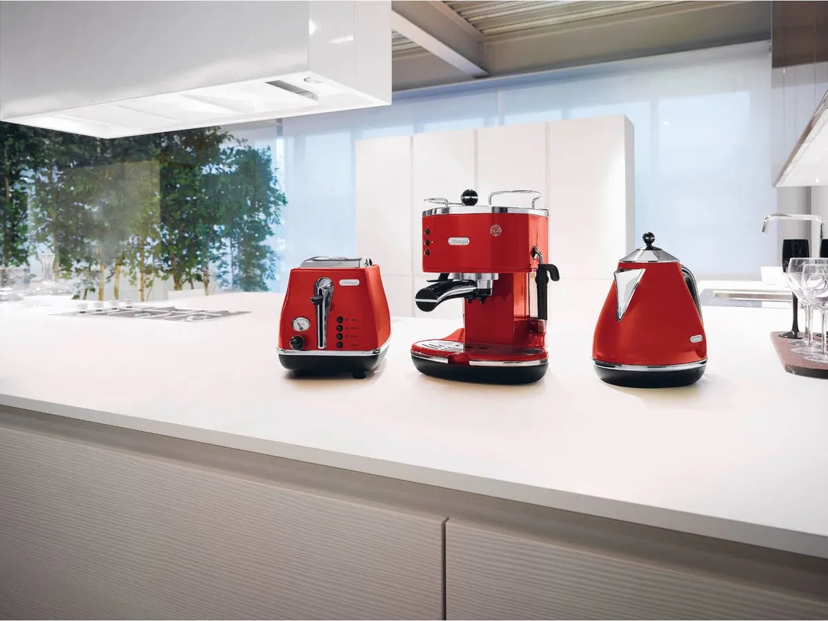 De'Longhi Icona Vintage ECOV311.R Espressomachine - Rood