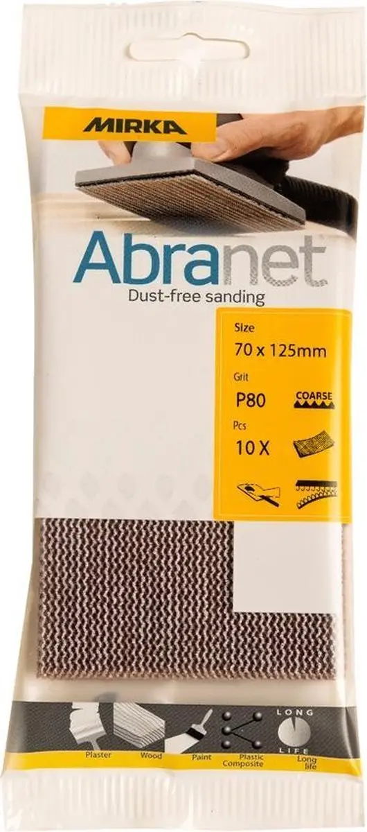 MIRKA Abranet ECO Schuurstroken 70x125mm *KLEINVERPAKKING*