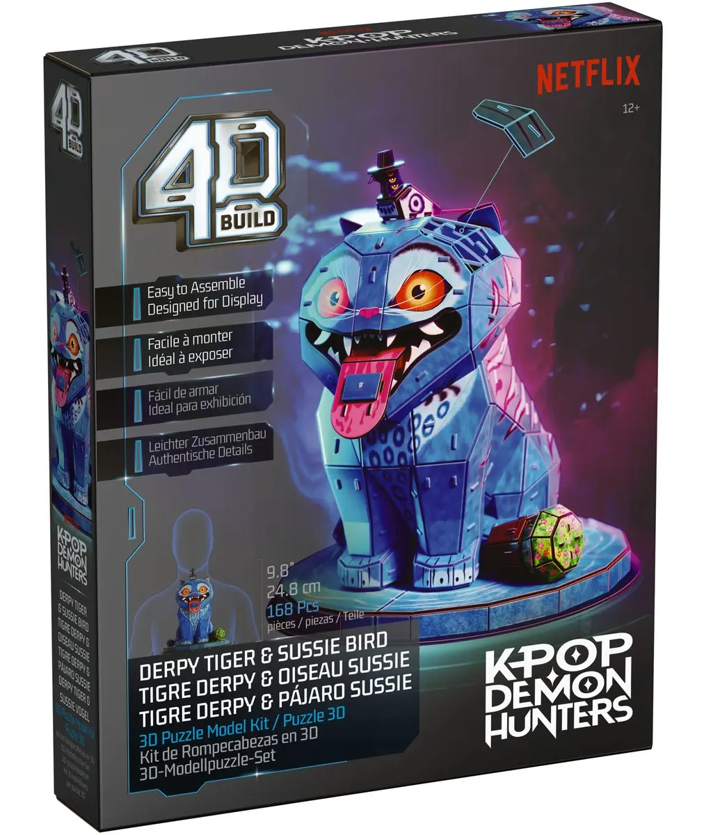 Spin Master 4D Build KPop Demon Hunters Derpy Puzzel - 200 Stuks - Meerkleurig - afbeelding 6 van 6