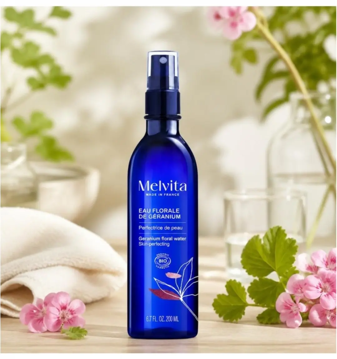 Melvita Organic Geranium Bloemenwater 200ml