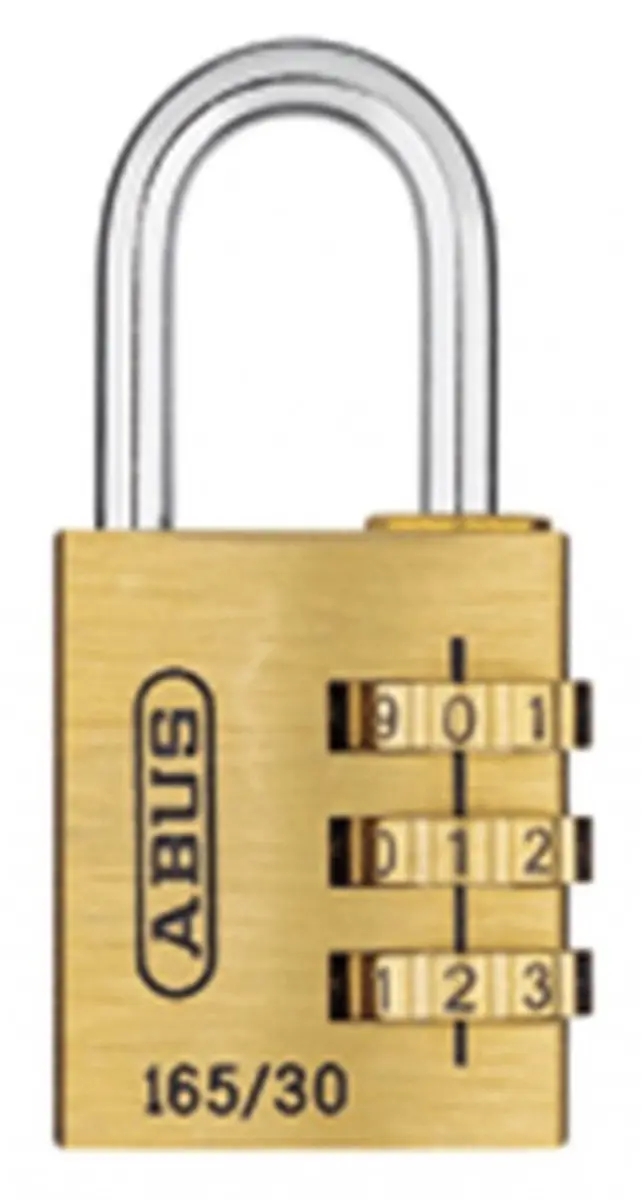 ABUS Cijferhangslot 165 Slotlichaam-B 20360 - Goud/Zilver - afbeelding 5 van 6