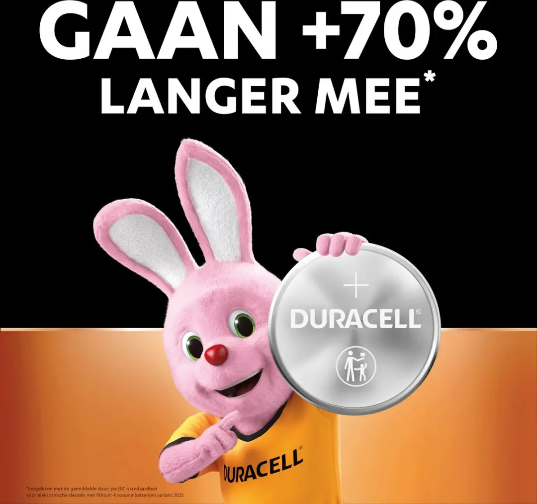 Duracell Knoopcelbatterij CR2025 - 20 Stuks