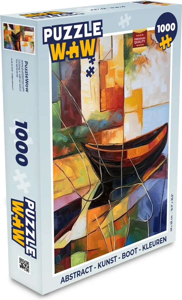 PuzzleWow Abstract Boot Legpuzzel 1000 Stuks